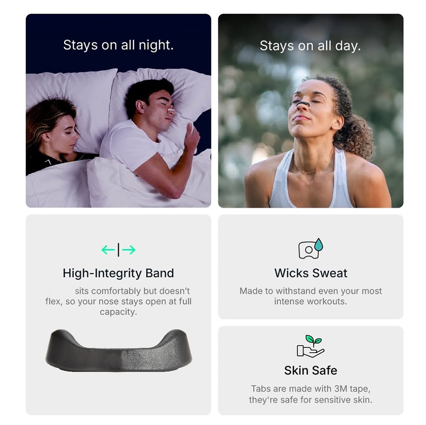 HyperBreathe Booststeps | Magnetic nasal strips for athletes